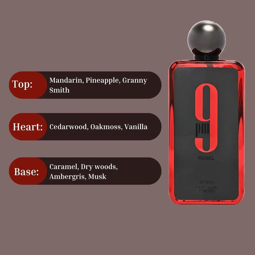 9PM Rebel Eau De Parfum Spray 100ML (3.4 OZ)