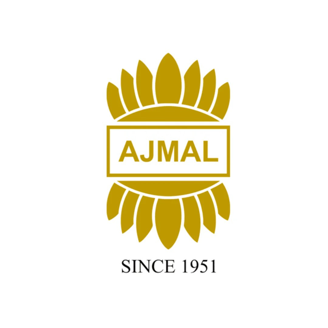 Gold logo with 'AJMAL' text and 'SINCE 1951' on a white background