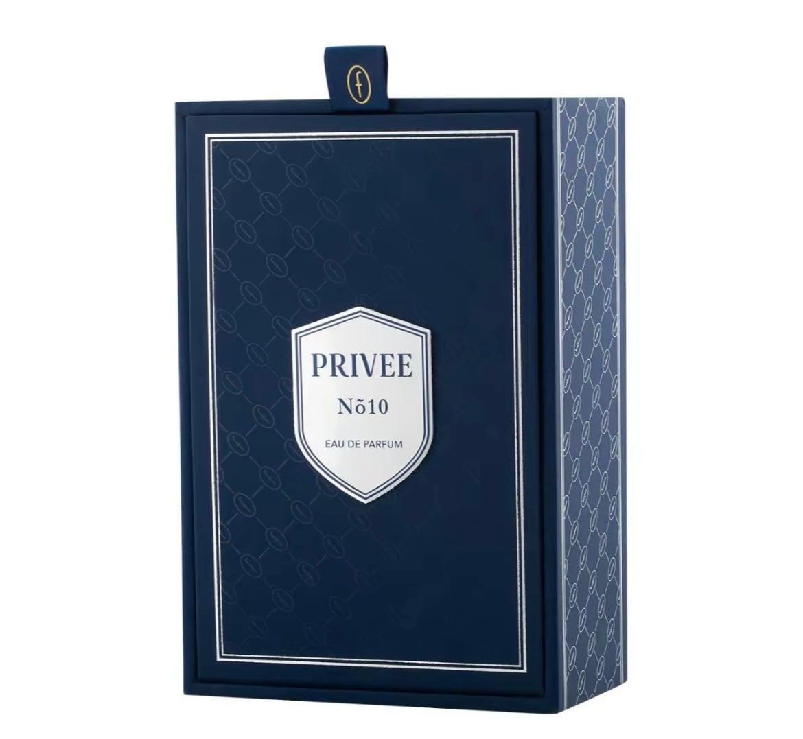 Blue box with 'PRIVEE' and 'N510' branding on a white background