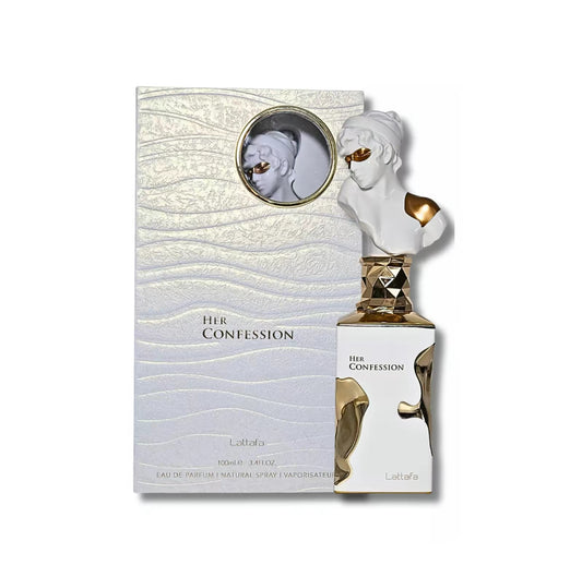 Her Confession from Lattafa for Women EAU de Parfum Spray, 3.4 Ounce