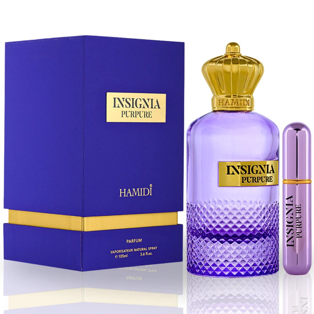 INSIGNIA PURPURE EDP Spray 105ML (3.5 OZ) By Hamidi | A Long Lasting Aura Of Refined Elegance.