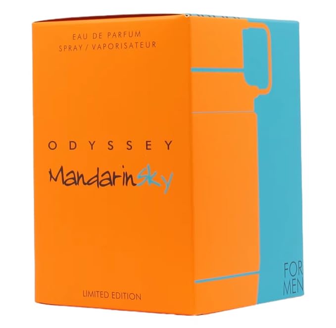 Armaf Odyssey Mandarin Sky Eau De Parfum Spray for Men, 3.4 Ounce