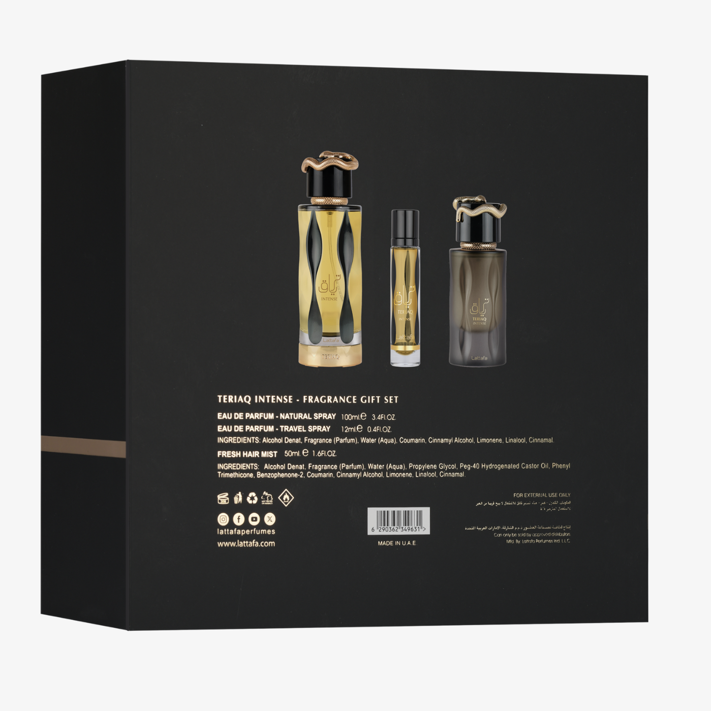 Teriaq Intense - Set de regalo de 3 piezas