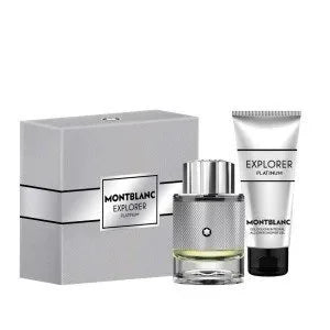 Mont Blanc 2PC Explorer Platinum Men Set – Eau de Parfum & Shower Gel