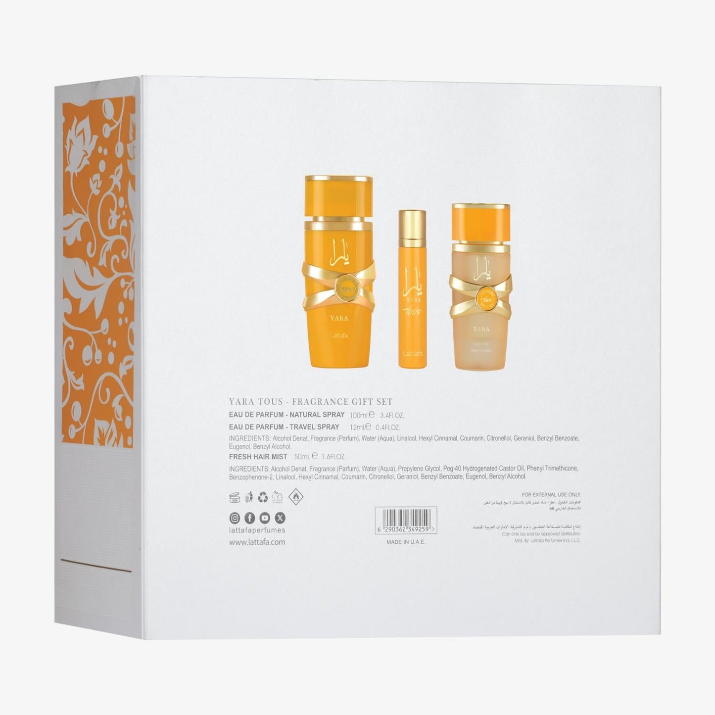 Yara Tous Set de Regalo de 3 piezas